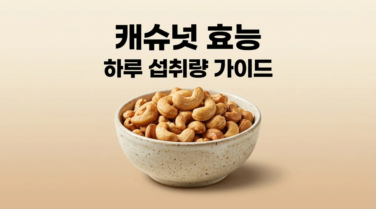캐슈넛 효능 7가지와 하루 권장 섭취량 칼로리 부작용 완벽 정리